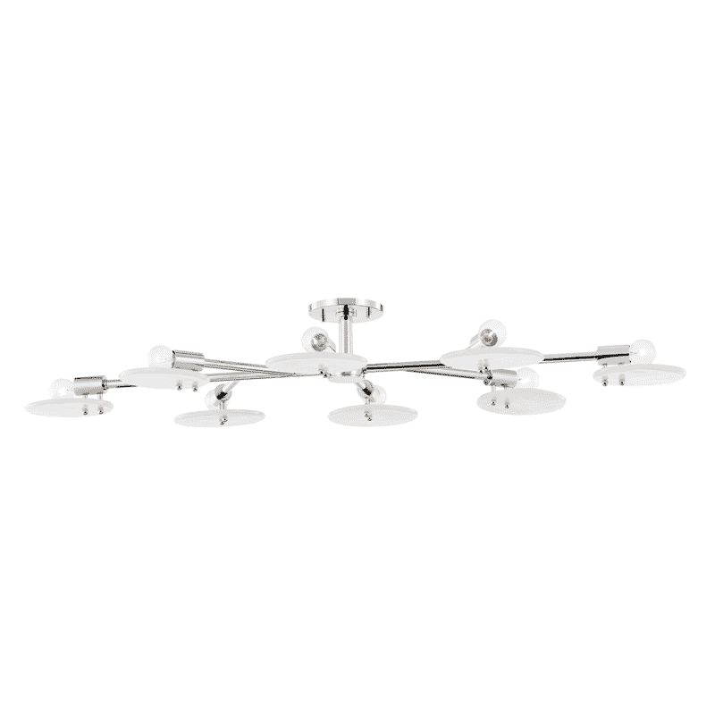 Mitzi Giselle 8-Light Ceiling Light in Polished Nickel