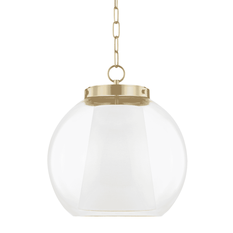 Mitzi Sasha Pendant Light in Aged Brass