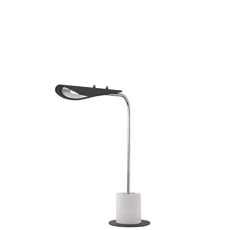 Mitzi Layla 21" Table Lamp in Polished Nickel and Black