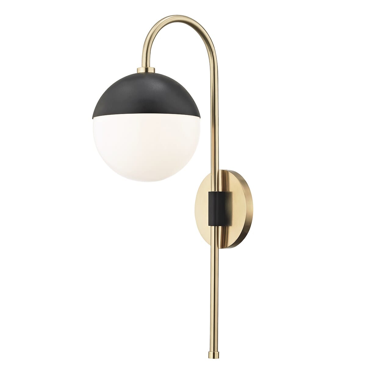 Mitzi Renee 20" Wall Sconce in Aged Brass and Black