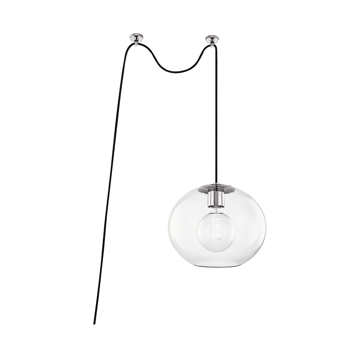 Mitzi Margot Pendant Light in Polished Nickel