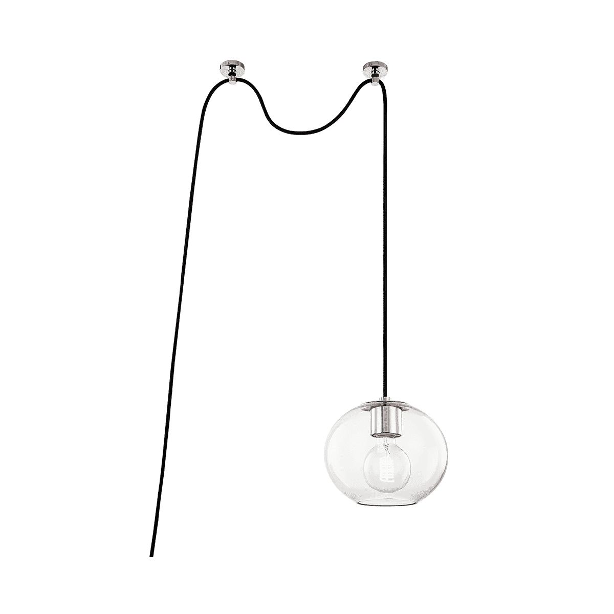 Mitzi Margot Mini Pendant in Polished Nickel