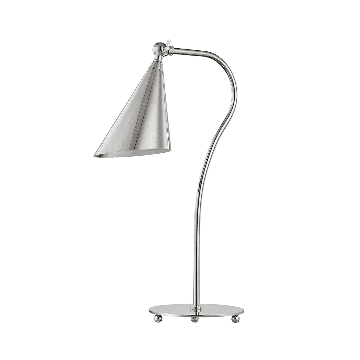 Mitzi Lupe Table Lamp in Polished Nickel