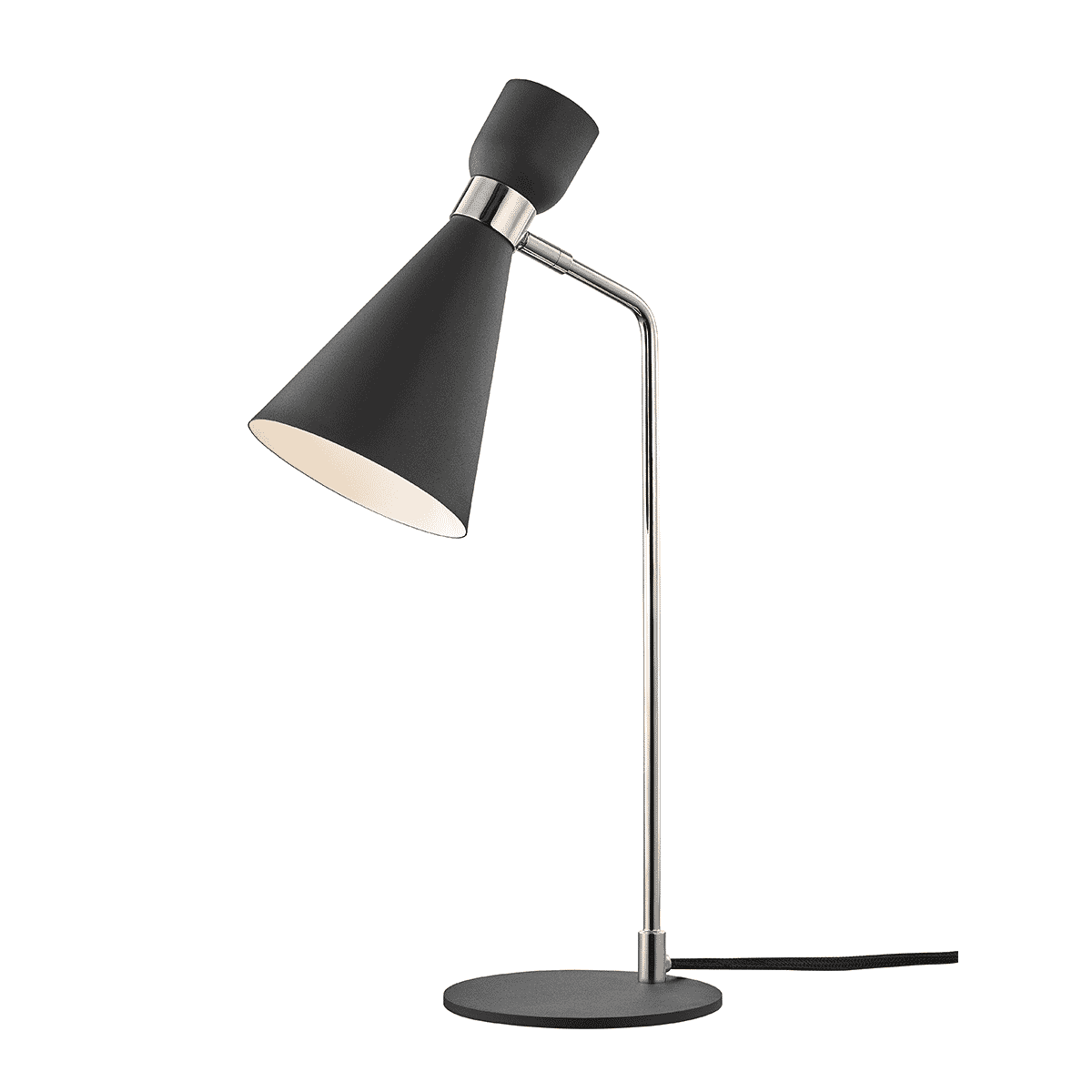 Mitzi Willa Table Lamp in Polished Nickel and Black