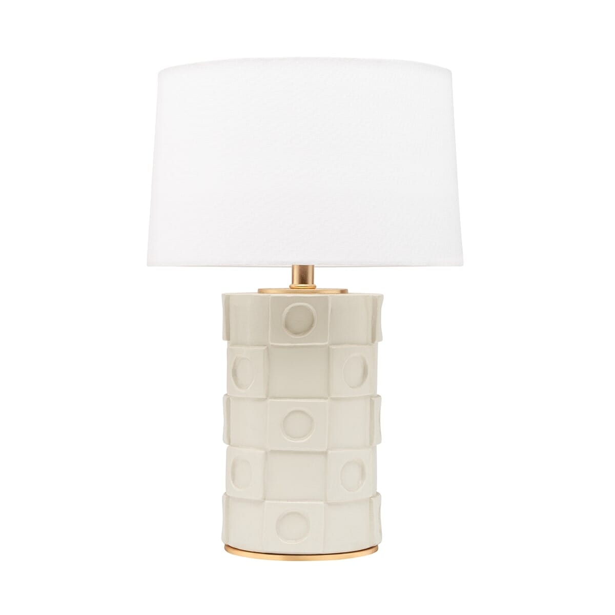 Mitzi Athena 22" Table Lamp in Creamy White and Gold Leaf