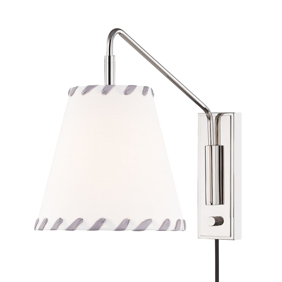 Mitzi Hannah 13" Wall Sconce in Polished Nickel