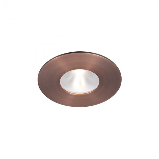 WAC Lighting Tesla PRO 1-Light 2in LED Energy Star Round Trim Glass Lens with Light Engine in Copper Bronze