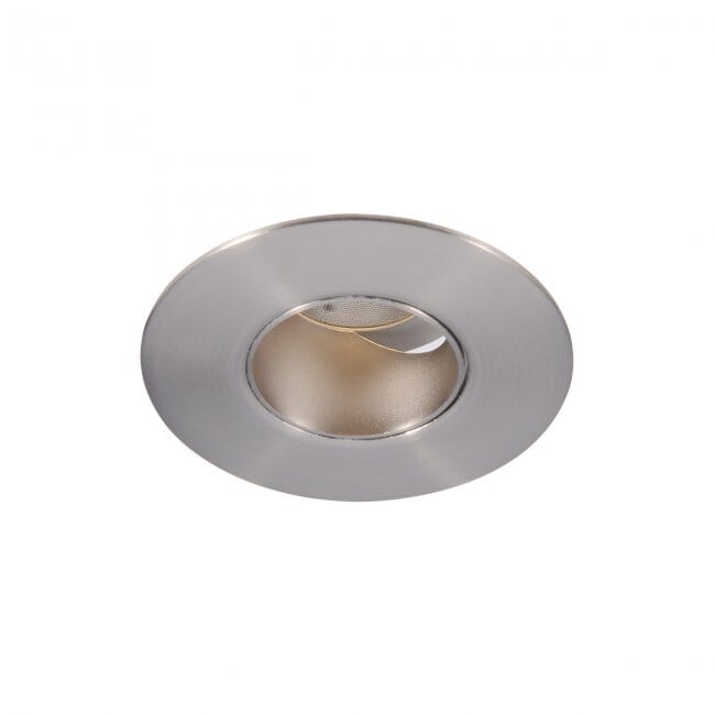 WAC Lighting Tesla PRO 1-Light 2in LED Round 0-30 Degree Adjustable Trim with Light Engine in Brushed Nickel