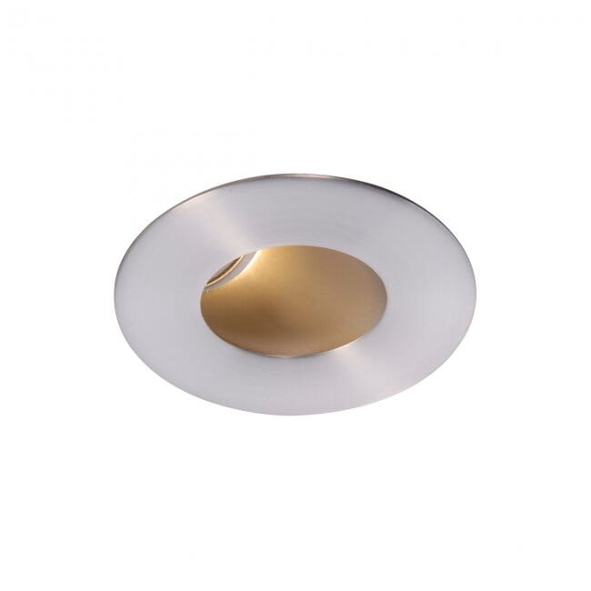 WAC Lighting Tesla PRO 1-Light 2in LED Round 30-45 Degree Adjustable Trim with Light Engine in Brushed Nickel