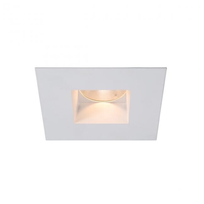 WAC Lighting Tesla PRO 1-Light 2in LED Square Open Reflector Trim with Light Engine in White