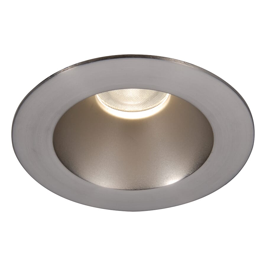 WAC Lighting Tesla PRO 1-Light 3.5in LED Round Open Reflector Trim with Light Engine in Brushed Nickel