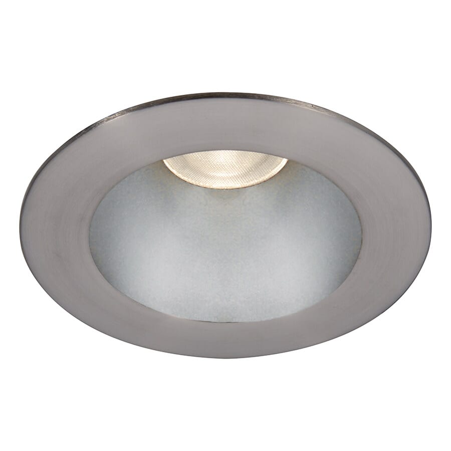 WAC Lighting Tesla 1-Light 3.5in LED Round Open Reflector Trim with Light Engine in Haze Brushed Nickel