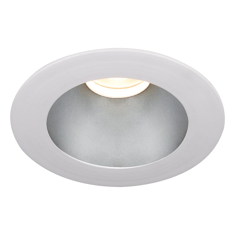 WAC Lighting Tesla 1-Light 3.5in LED Round Open Reflector Trim with Light Engine in Haze White