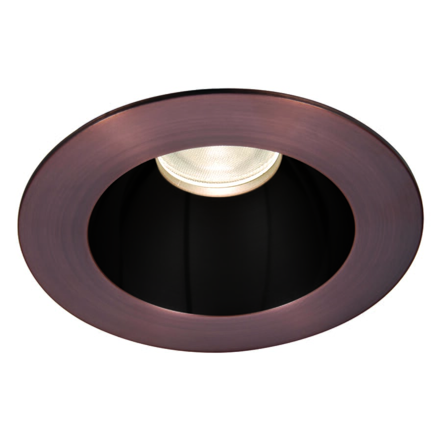 WAC Lighting Tesla 1-Light 3.5in LED Round Open Reflector Trim with Light Engine in Black Copper Bronze