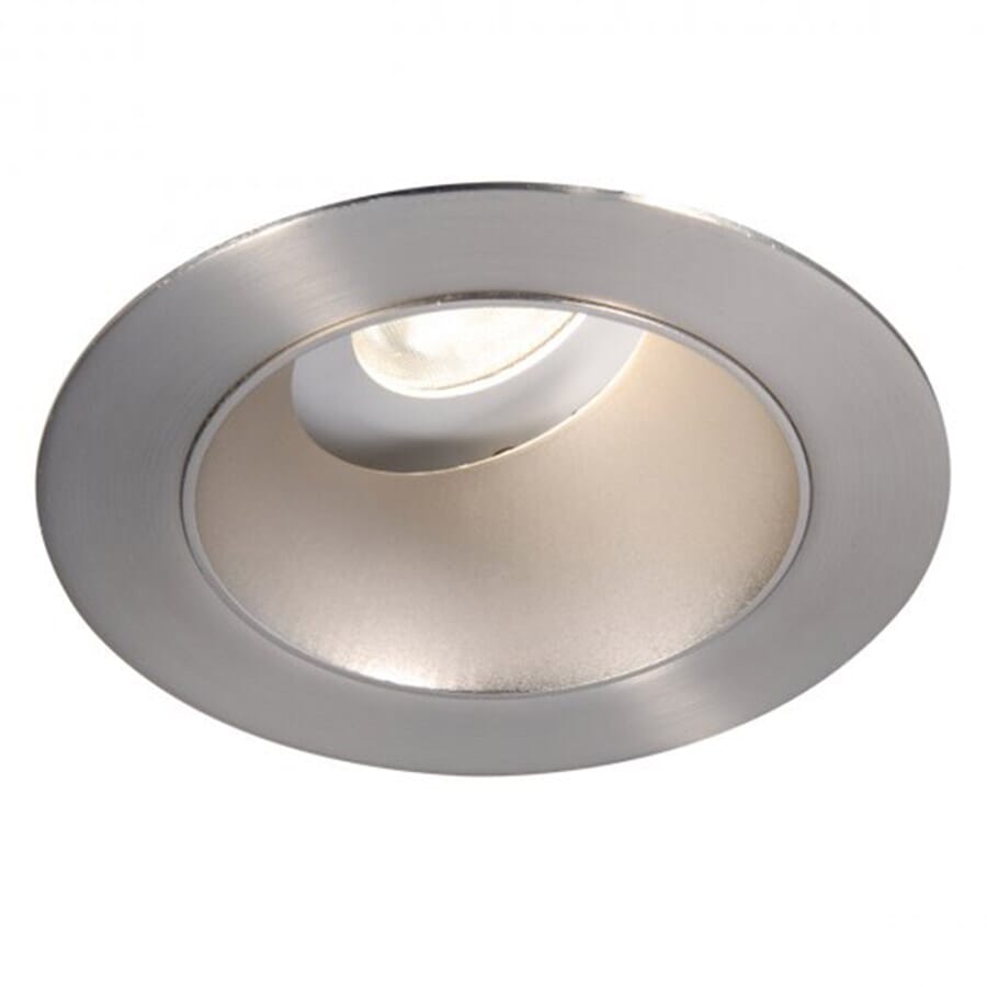 WAC Lighting Tesla PRO 1-Light 3.5in LED Round 0-30 Degree Adjustable Trim with Light Engine in Brushed Nickel