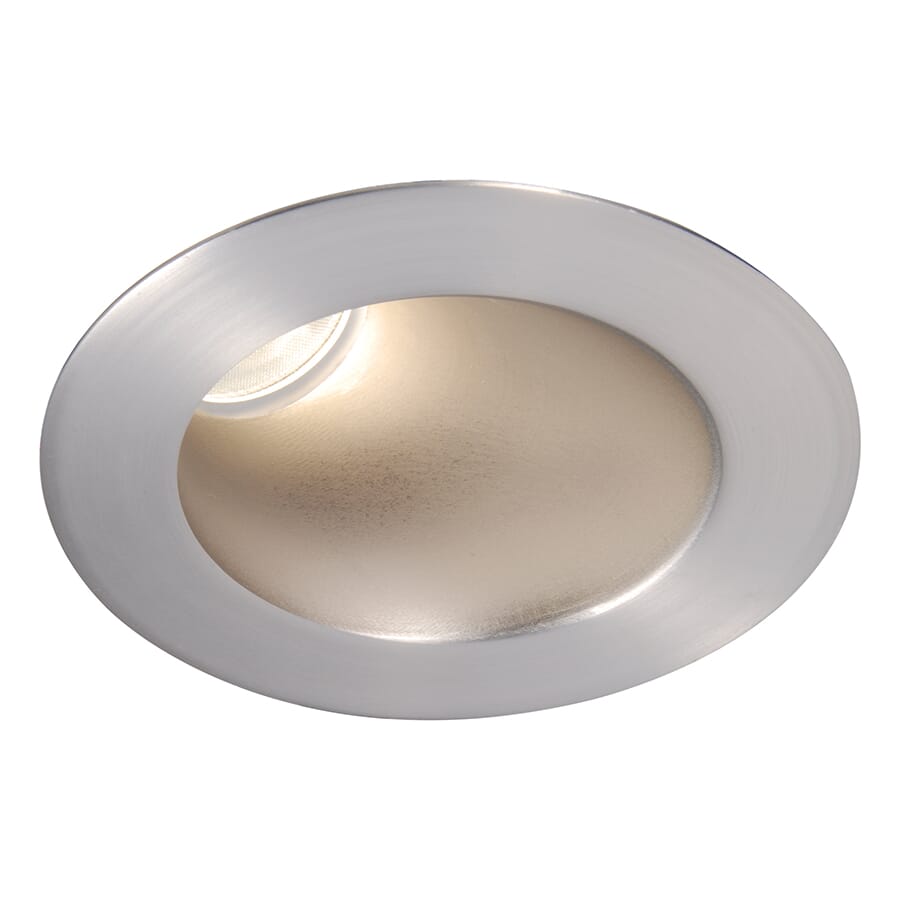 WAC Lighting Tesla PRO 1-Light 3.5in LED Round 30-45 Degree Adjustable Trim with Light Engine in Brushed Nickel