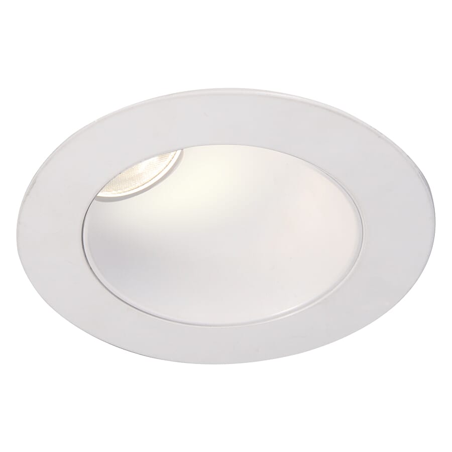 WAC Lighting Tesla PRO 1-Light 3.5in LED Round 30-45 Degree Adjustable Trim with Light Engine in White