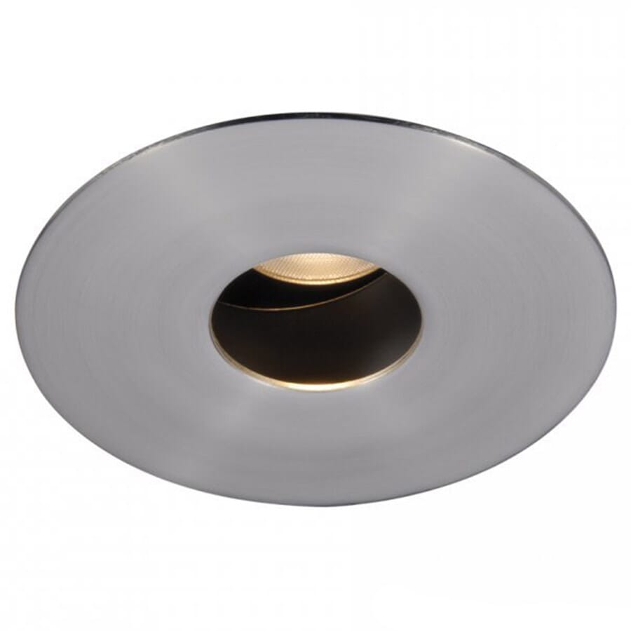 WAC Lighting Tesla PRO 1-Light 3.5in LED Round Pinhole Trim with Light Engine in Brushed Nickel