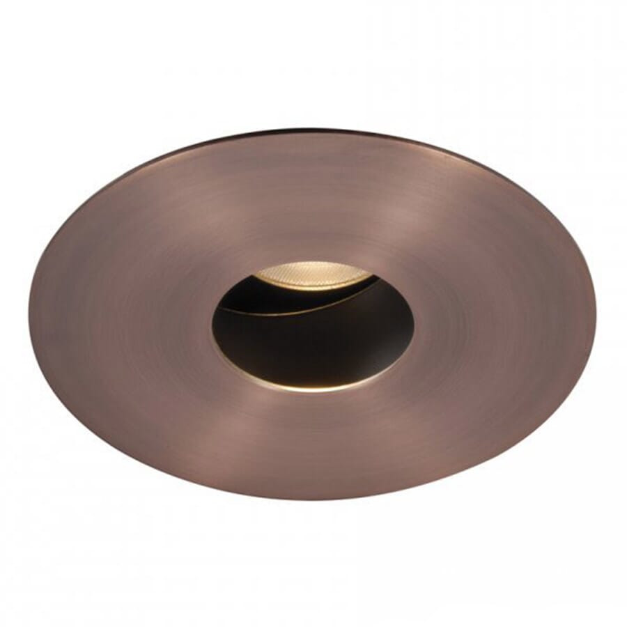 WAC Lighting Tesla PRO 1-Light 3.5in LED Round Pinhole Trim with Light Engine in Copper Bronze