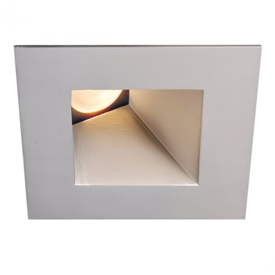 WAC Lighting Tesla PRO 1-Light 3.5in LED Square 30-45 Degree Adjustable Trim with Light Engine in Brushed Nickel