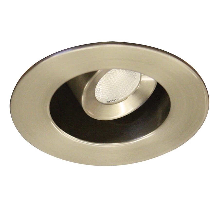 WAC Lighting LEDme 12V Miniature Recessed 1-Light Task Light in Brushed Nickel