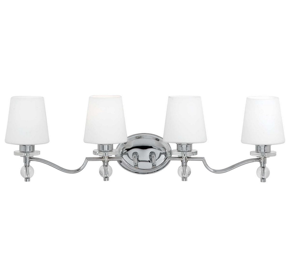 Quoizel Hollister 4-Light Bathroom Vanity Light in Polished Chrome