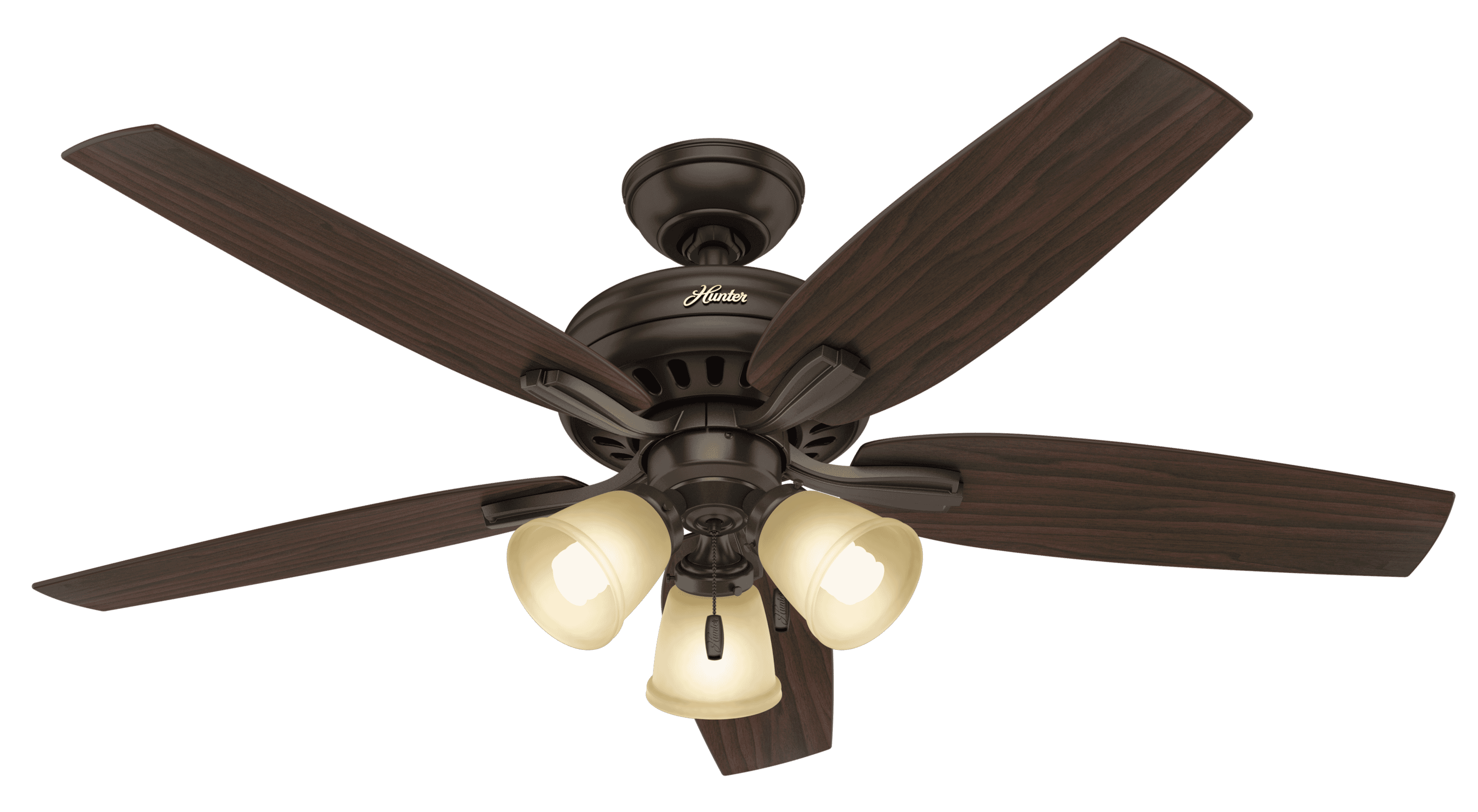 Hunter Newsome 3-Light 52" Indoor Ceiling Fan in Premier Bronze