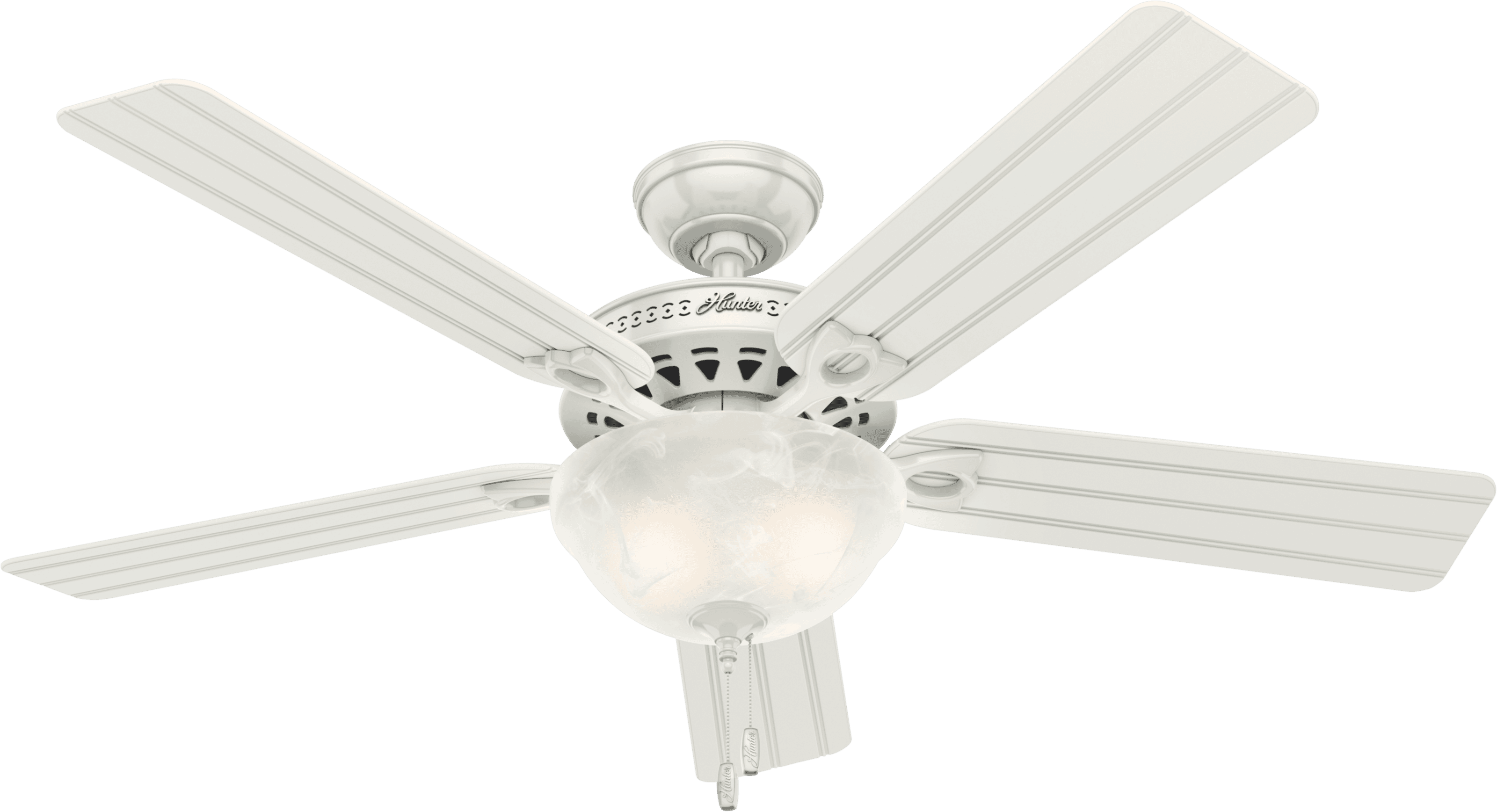 Hunter Beachcomber 2-Light 52" Indoor/Outdoor Ceiling Fan in White