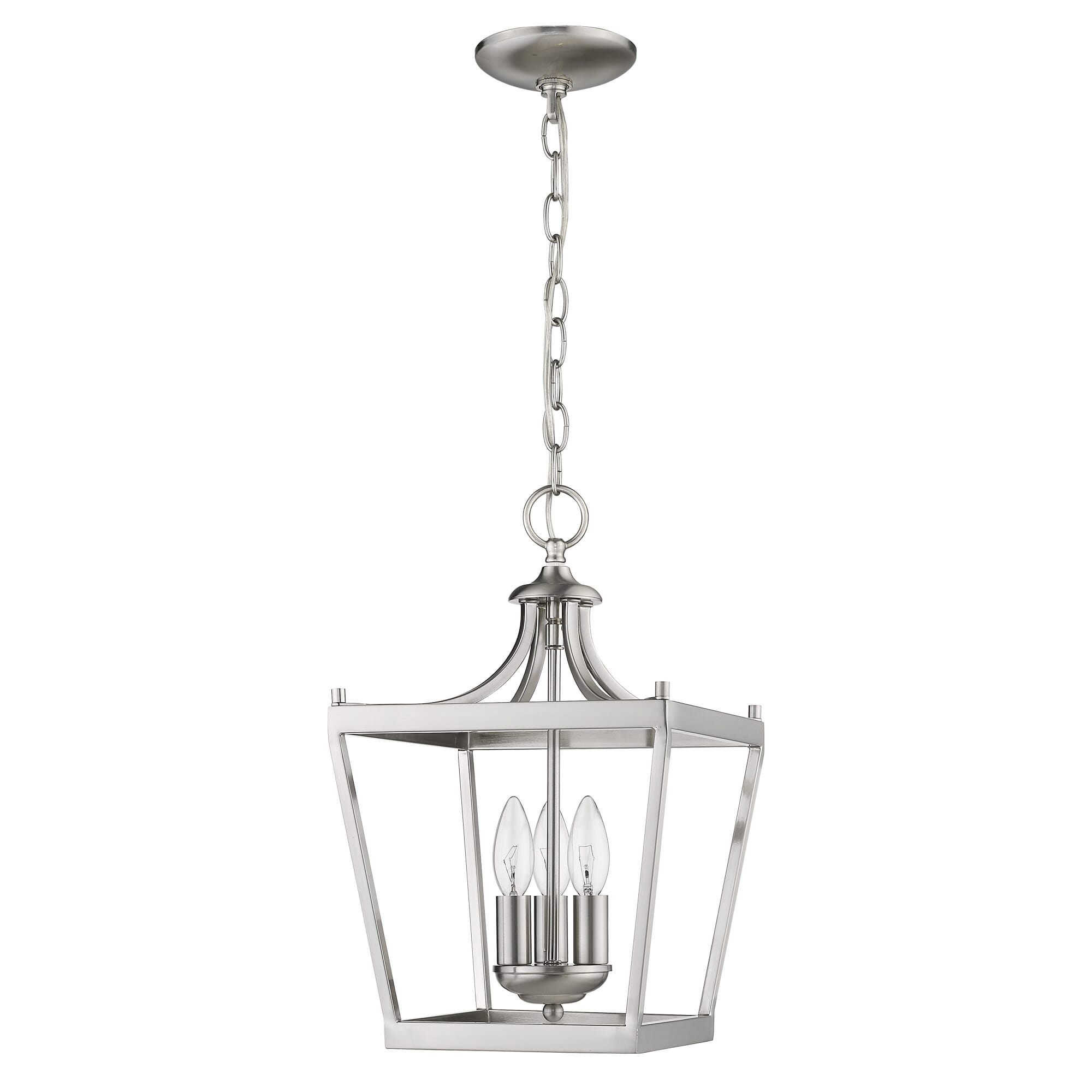 Acclaim Kennedy 3-Light Chandelier in Satin Nickel