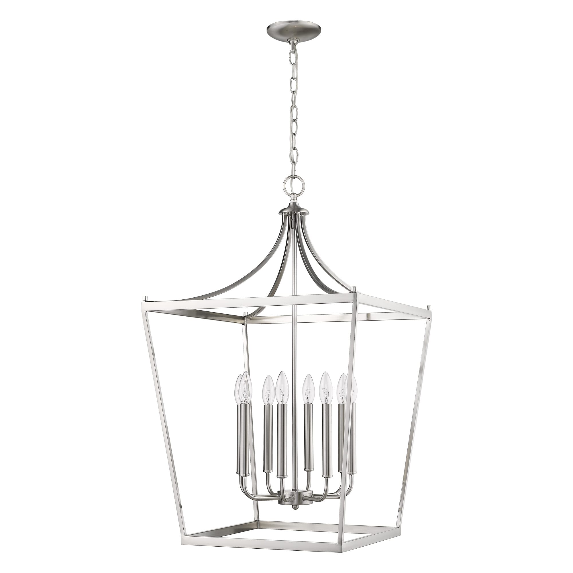 Acclaim Kennedy 8-Light Chandelier in Satin Nickel