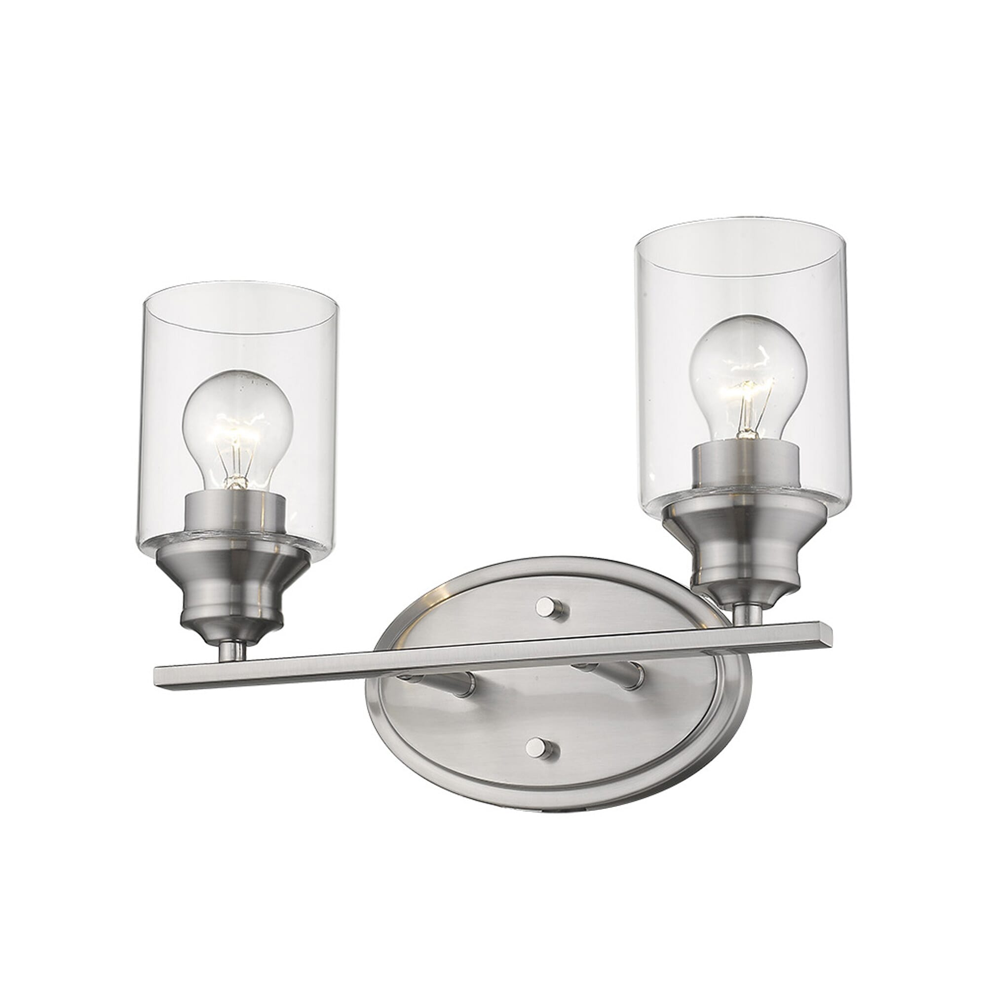 Acclaim Gemma 2-Light Bathroom Vanity Light in Satin Nickel