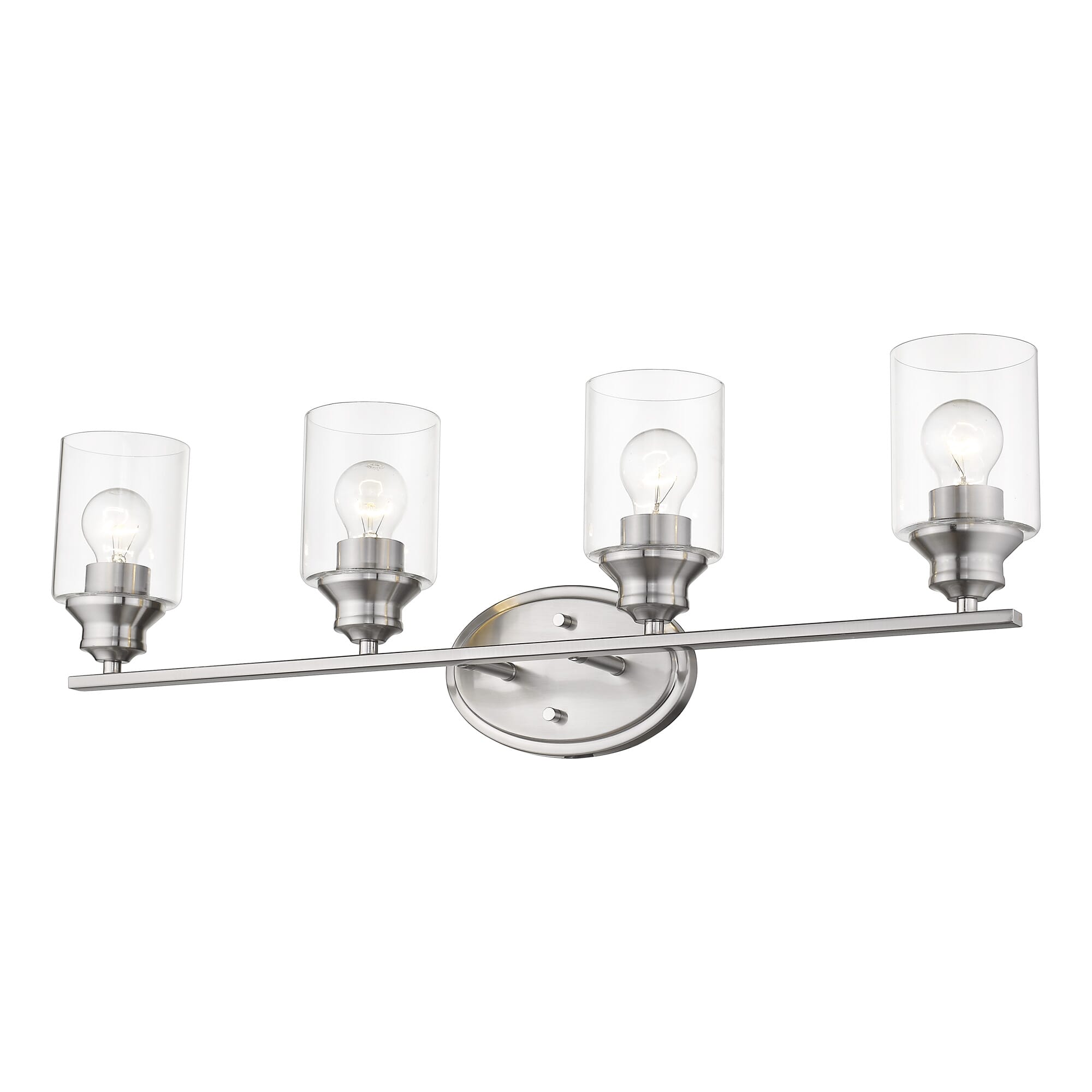 Acclaim Gemma 4-Light Bathroom Vanity Light in Satin Nickel