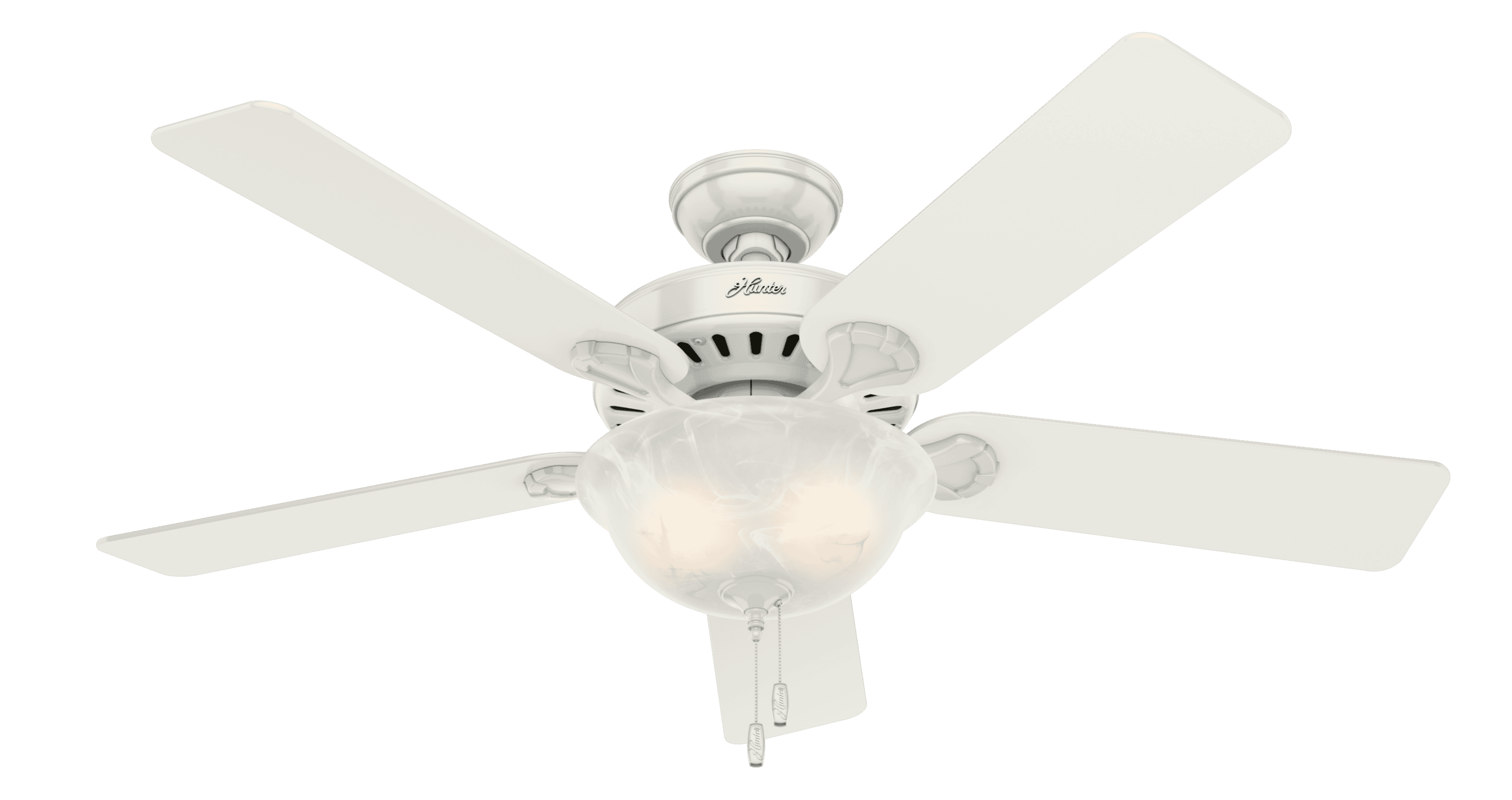 Hunter Pro's Best 2-Light 52" Indoor Ceiling Fan in White