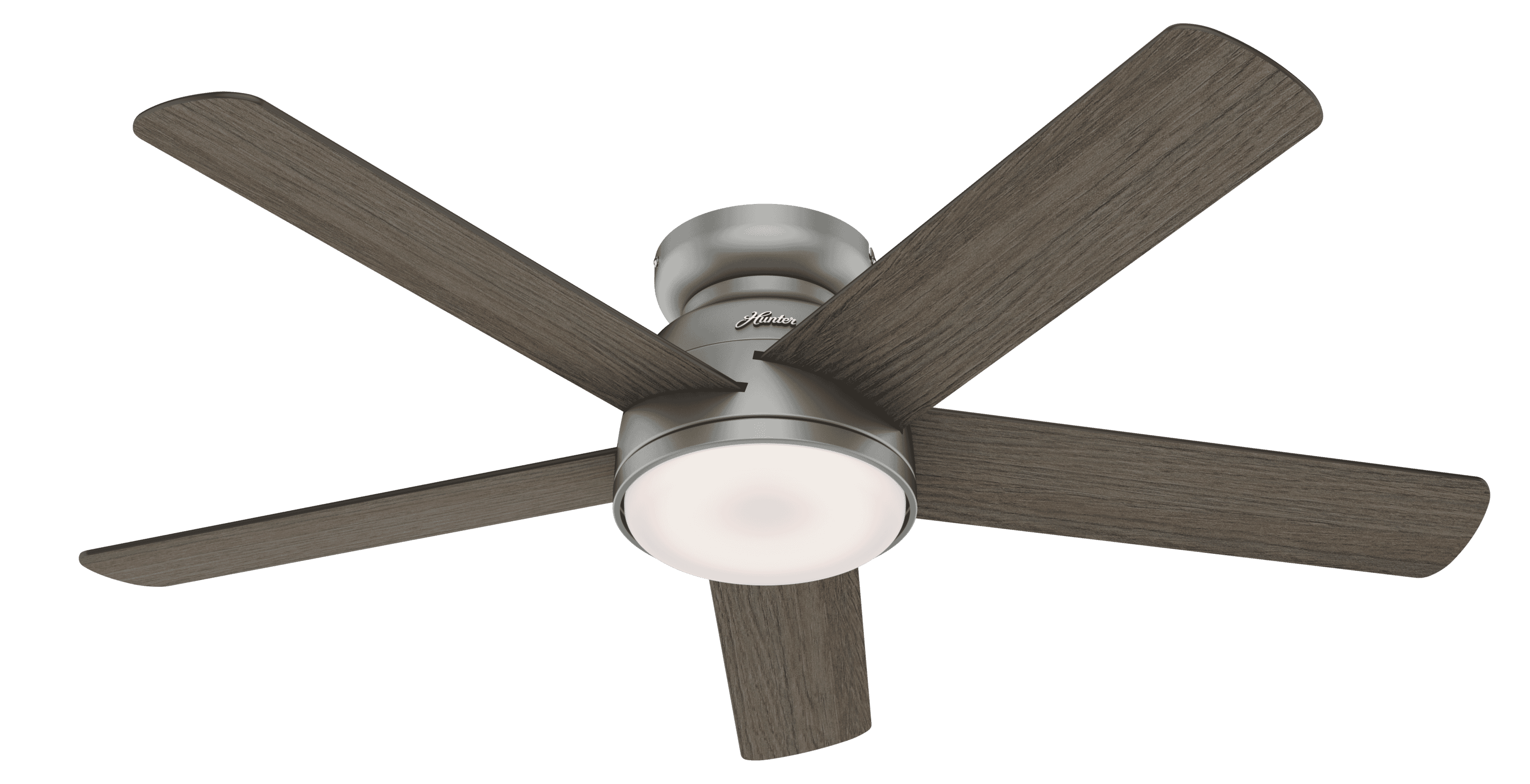 Hunter Romulus Low Profile 54" Indoor Ceiling Fan in Matte Silver