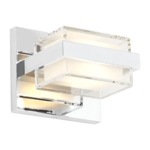 Tech Kamden 2-Light 3000K LED 5" Bathroom Vanity Light in Chrome