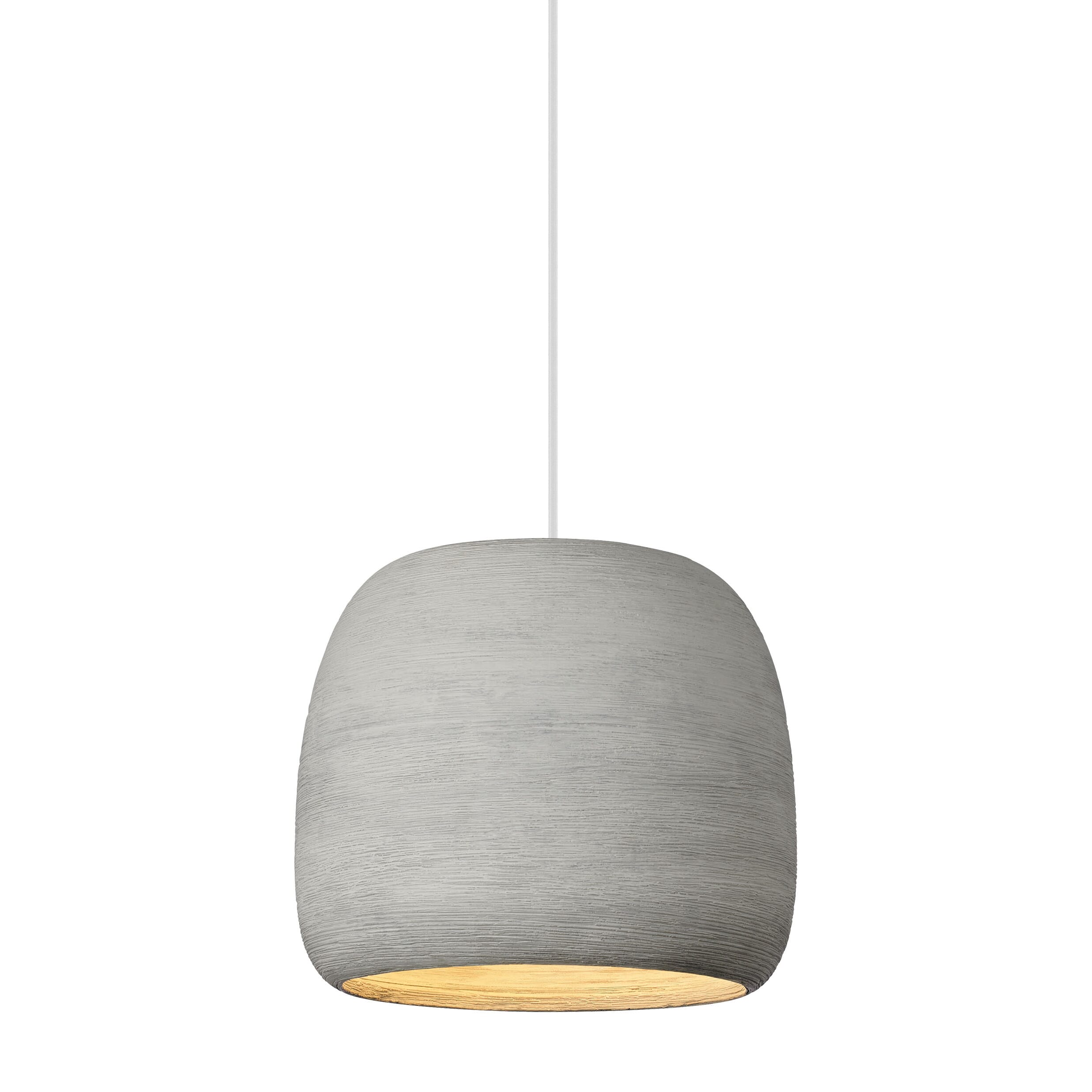 Tech Karam 10" Pendant Light in Concrete/White