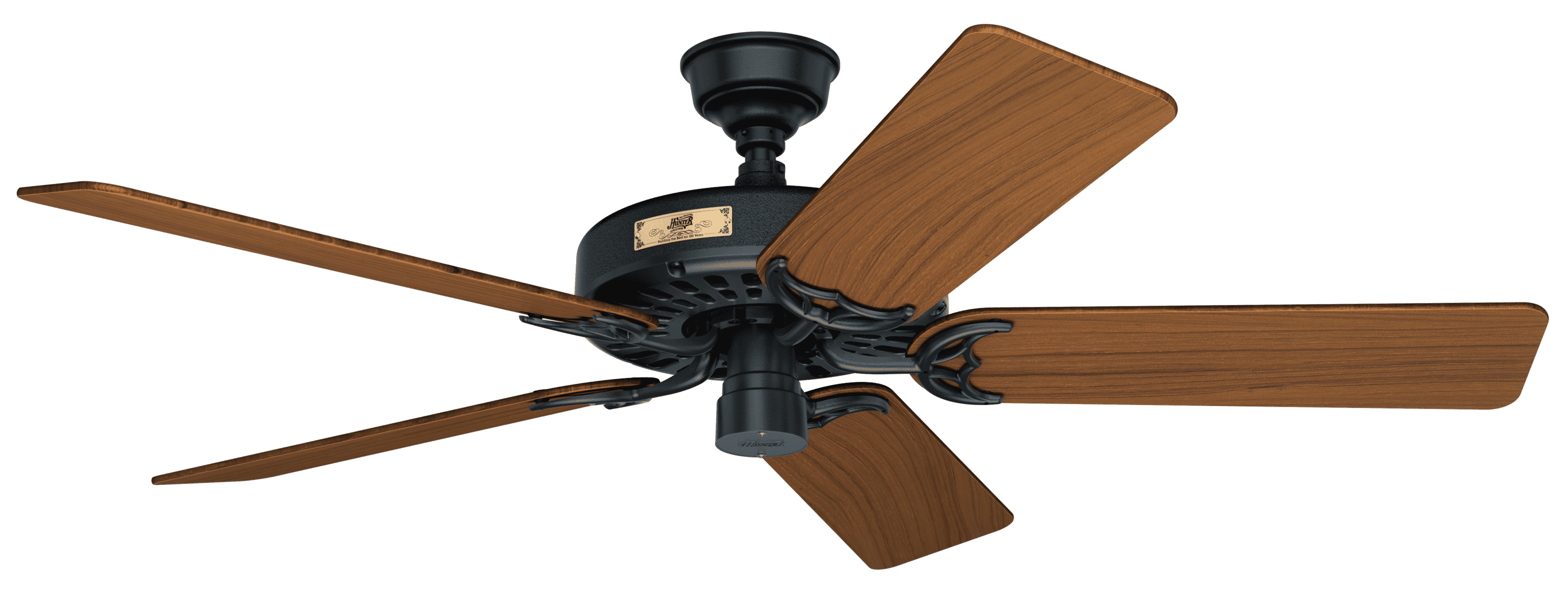 Hunter Original Teak Blades 52" Indoor/Outdoor Ceiling Fan in Black