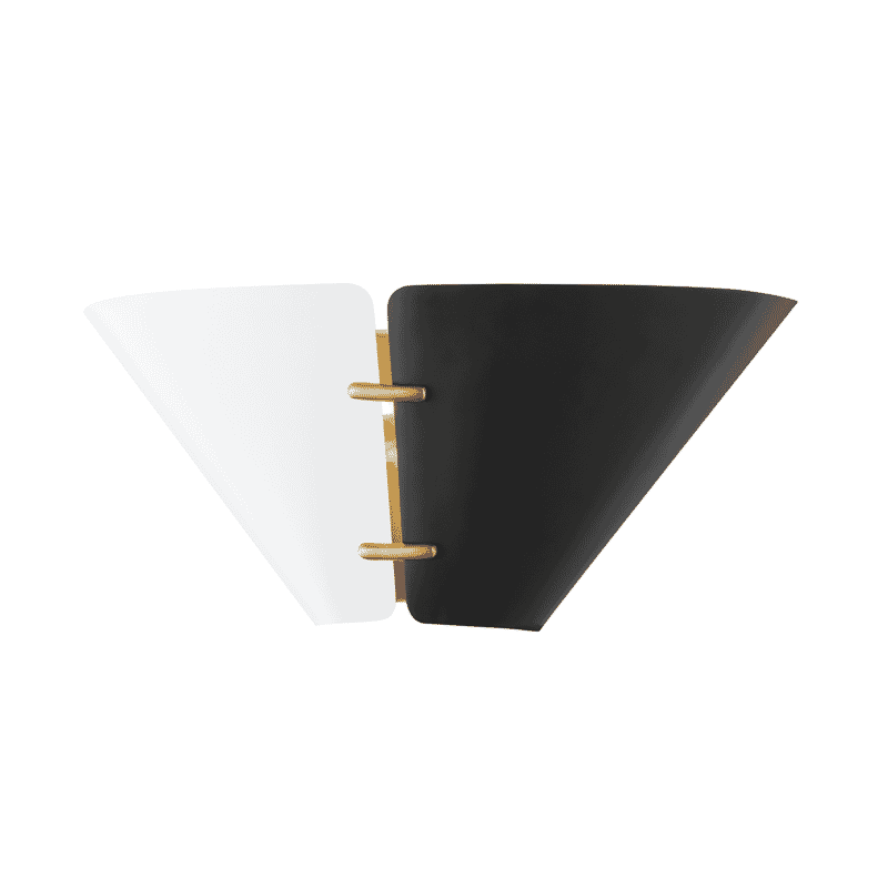 Hudson Valley Split 2-Light Wall Sconce in Aged Brass