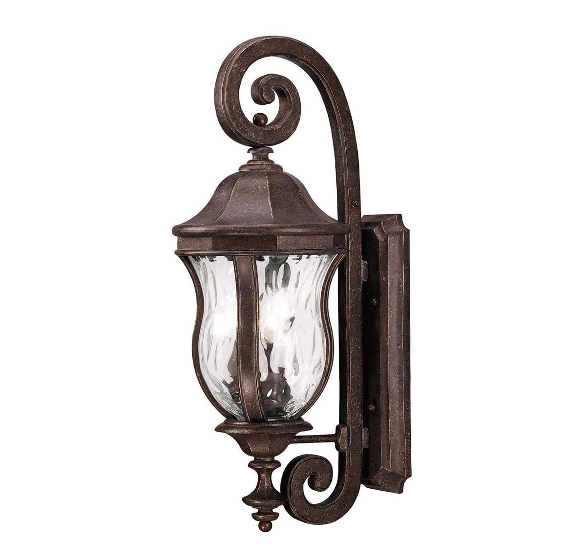 Savoy House Monticello 3-Light Outdoor Wall Lantern in Walnut Patina