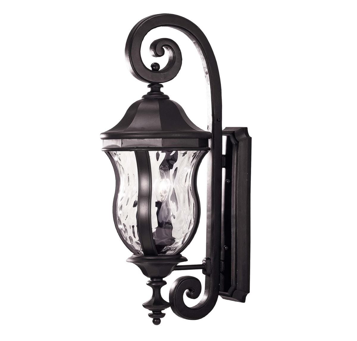 Savoy House Monticello 3-Light Outdoor Wall Lantern in Black