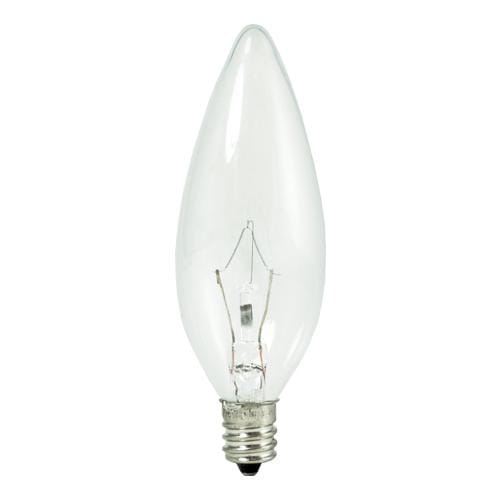 Bulbrite Krypton/Xenon B10 Candelabra 25W Dimmable Light Bulb in Clear - 20pack