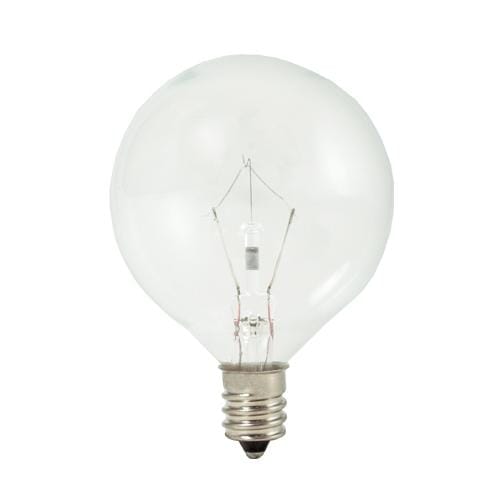 Bulbrite Krypton/Xenon G16.5 Candelabra 25W Dimmable Light Bulb in Clear - 20pack