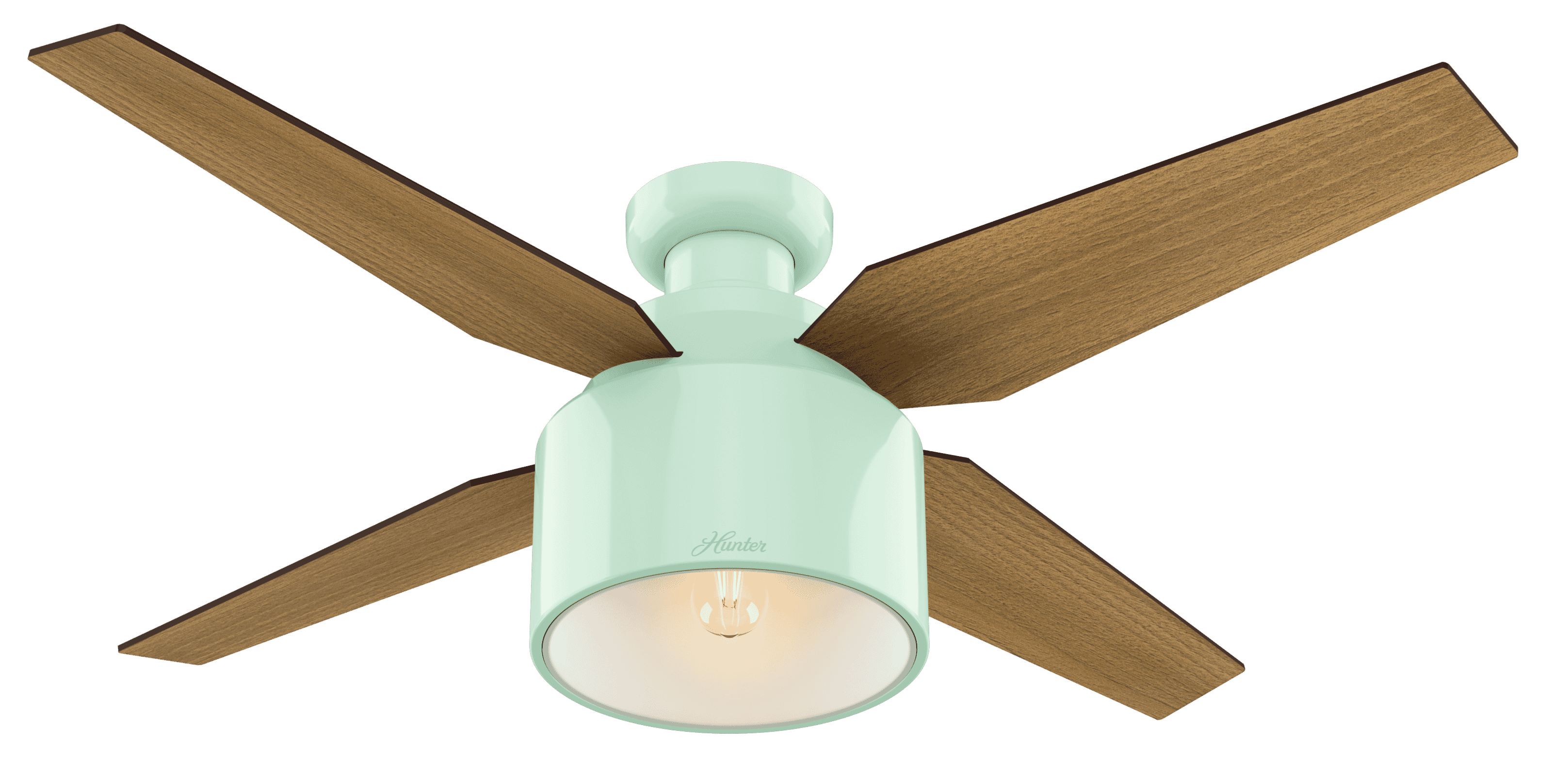 Hunter Fans Cranbrook 52" Indoor Flush Mount Ceiling Fan in Mint