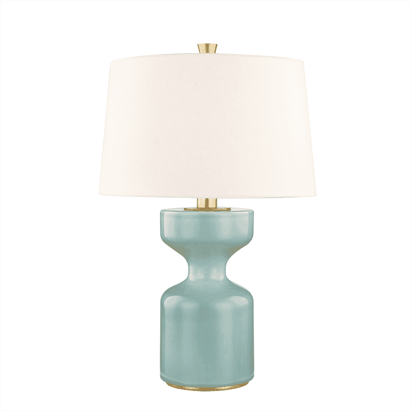 Hudson Valley Locust Grove 27" Table Lamp in Turquoise