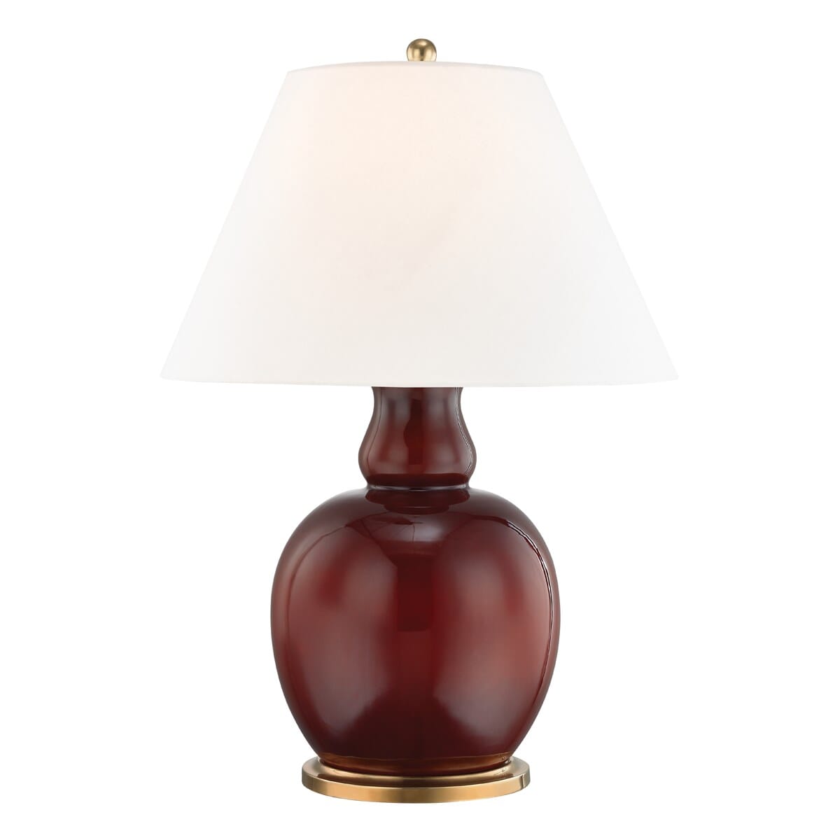 Hudson Valley by Corey Damen Jenkins Tang Table Lamp in Imperial Ox Blood Red