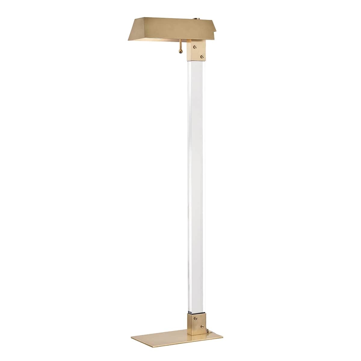 Hudson Valley Hunts Point Floor Lamp in Aged Brass