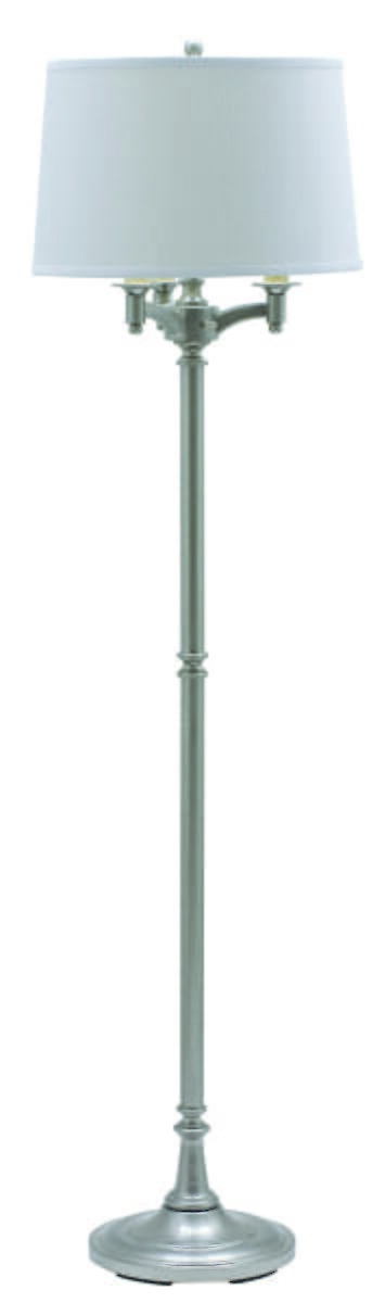 House of Troy Lancaster Satin Nickel Six Way Floor Lamp