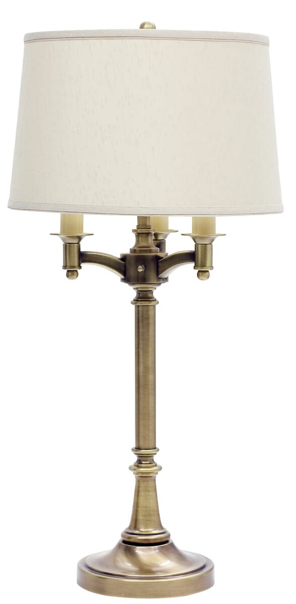 House of Troy 31.75" Antique Brass 6-way Table Lamp