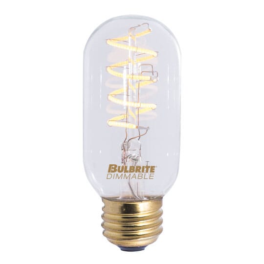 Bulbrite LED T14 Medium 4W Dimmable Light Bulb in Antique - 2pack