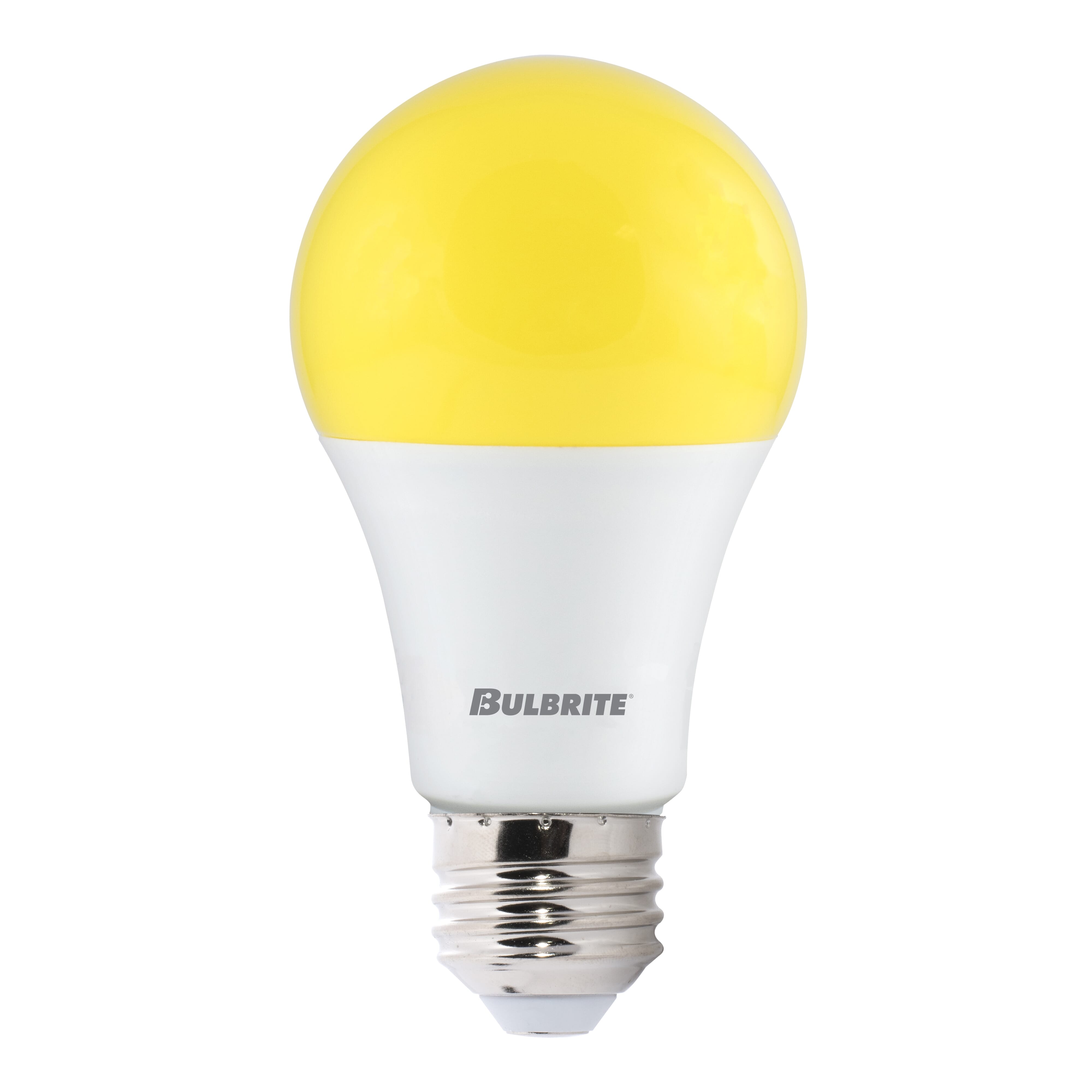 Bulbrite LED A19 Medium 9.5W Light Bulb in Yellow Bug - 2pack